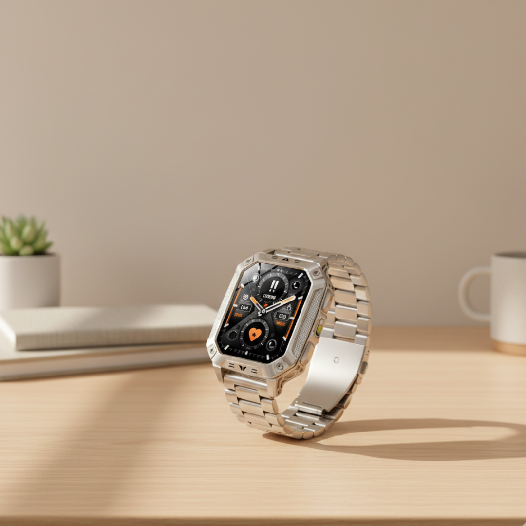 AMOLED-Display Outdoor Fitness Smartwatch Wasserdichter Fitness-Tracker
