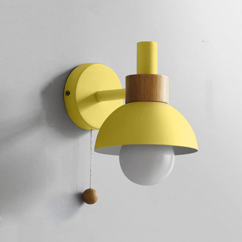 Fjordly Macaron Globe Wall Sconce Light With Pastel Glow