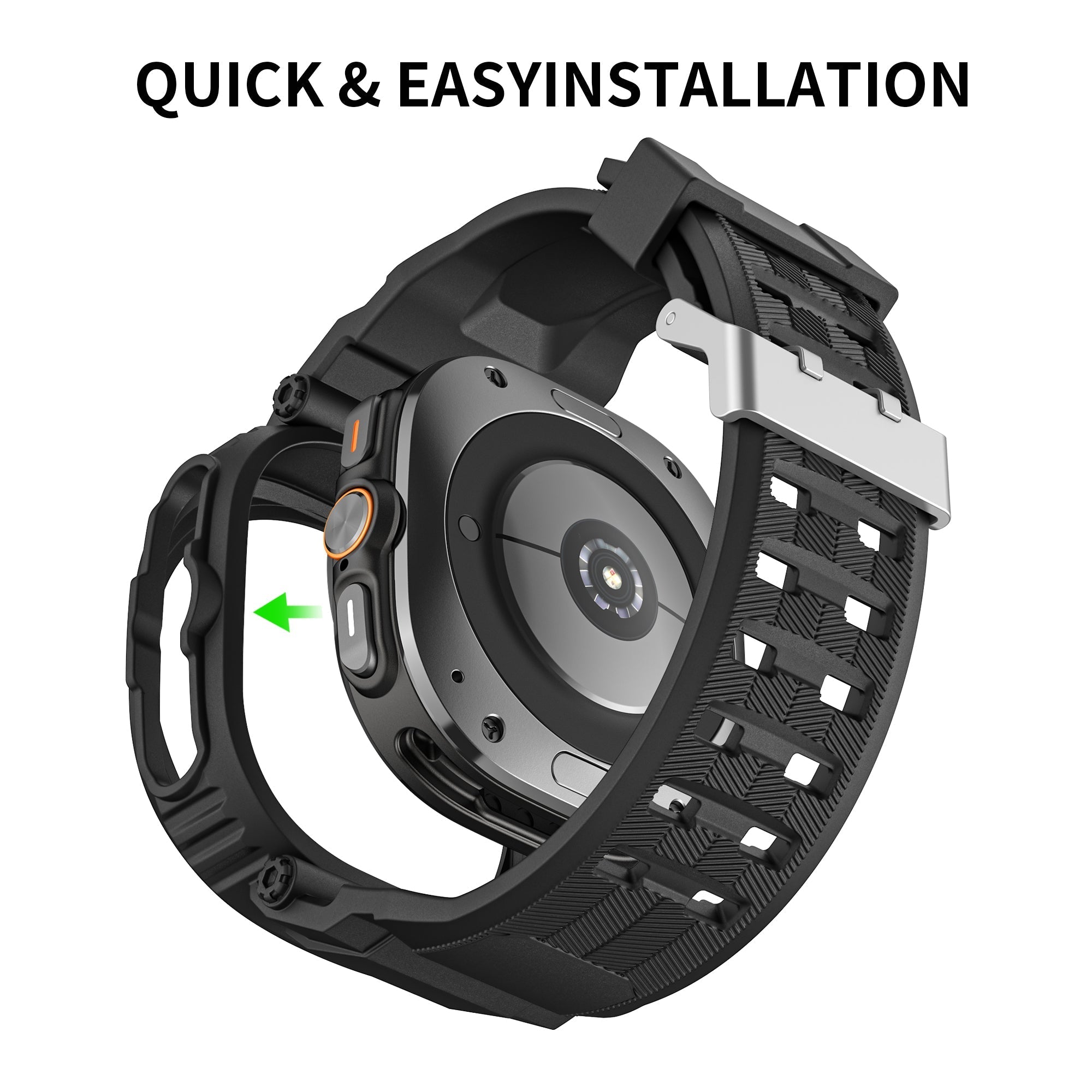 Sportovní TPU řemínek + pouzdro pro Samsung Galaxy Watch Ultra 47mm