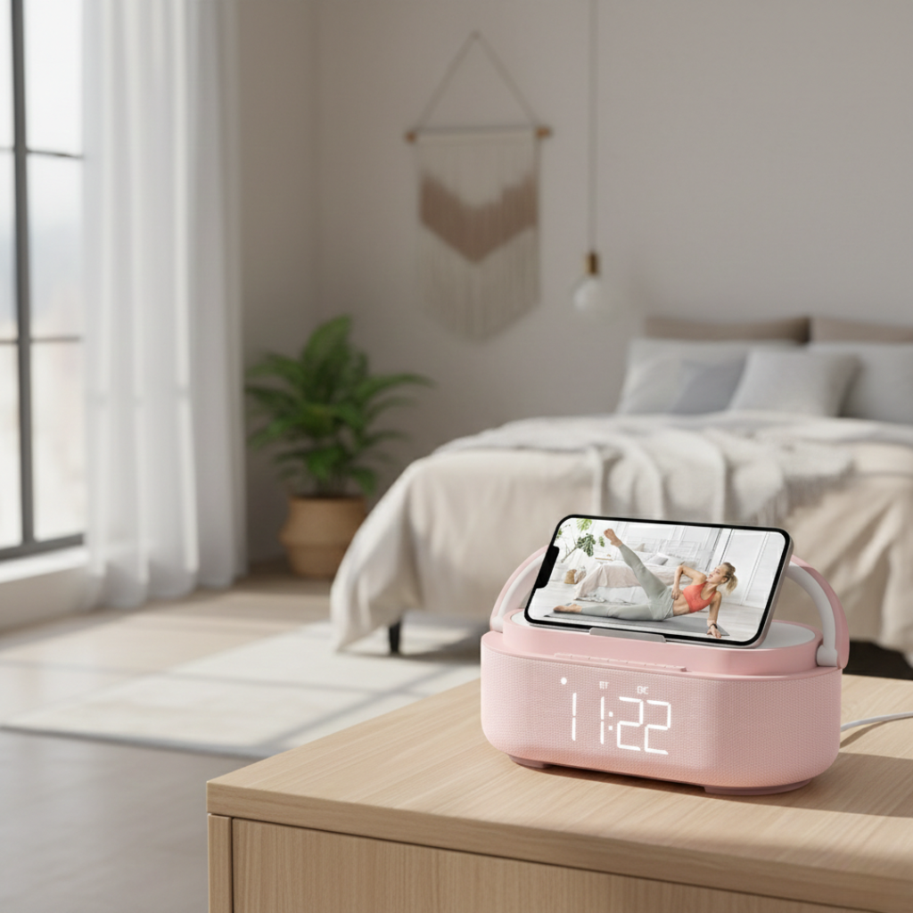 Tragbarer Bluetooth-Lautsprecher mit kabellosem Laden