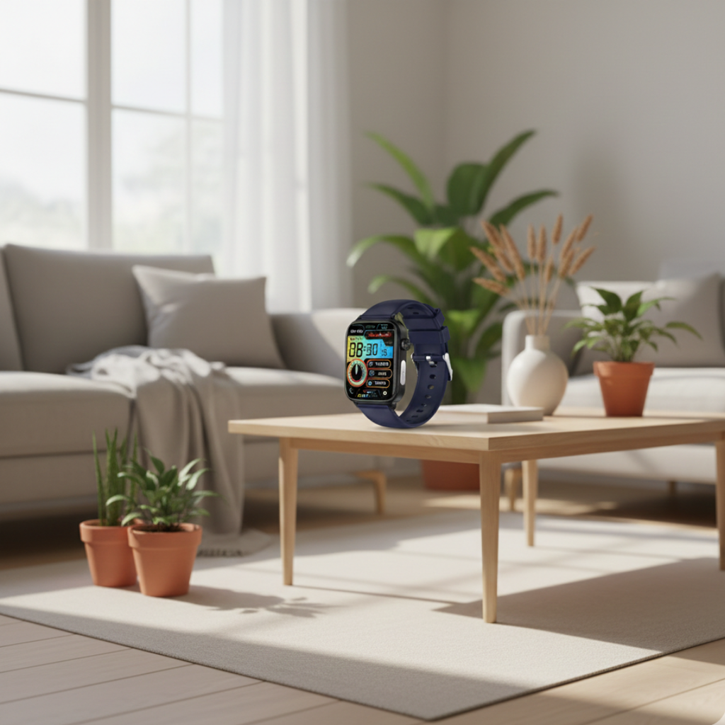 AMOLED-skærm smartwatch med Bluetooth-opkald vandtæt til daglig brug