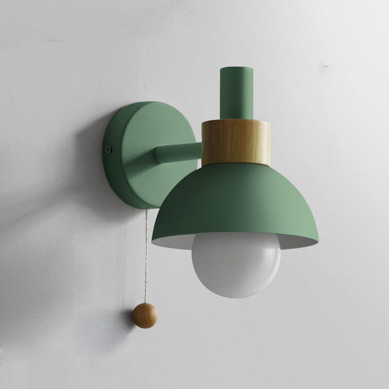 Fjordly Macaron Globe Wall Sconce Light With Pastel Glow