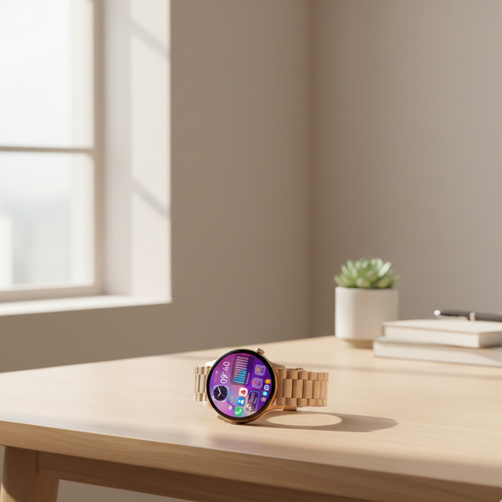 AMOLED Smartwatch For Women With Waterproof Build And Bluetooth Calling