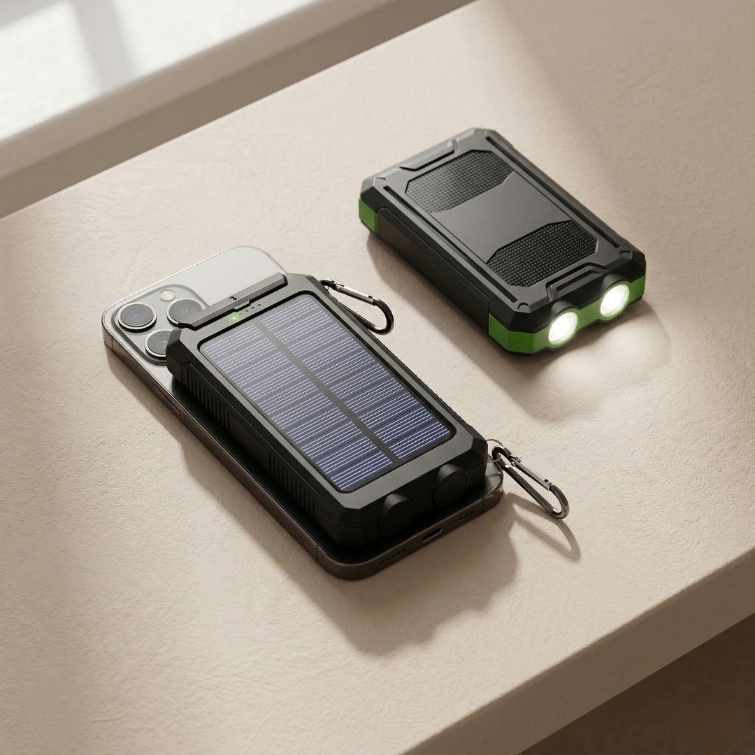 PowerMax 80000mAh Solar Charger Featuring LED Light
