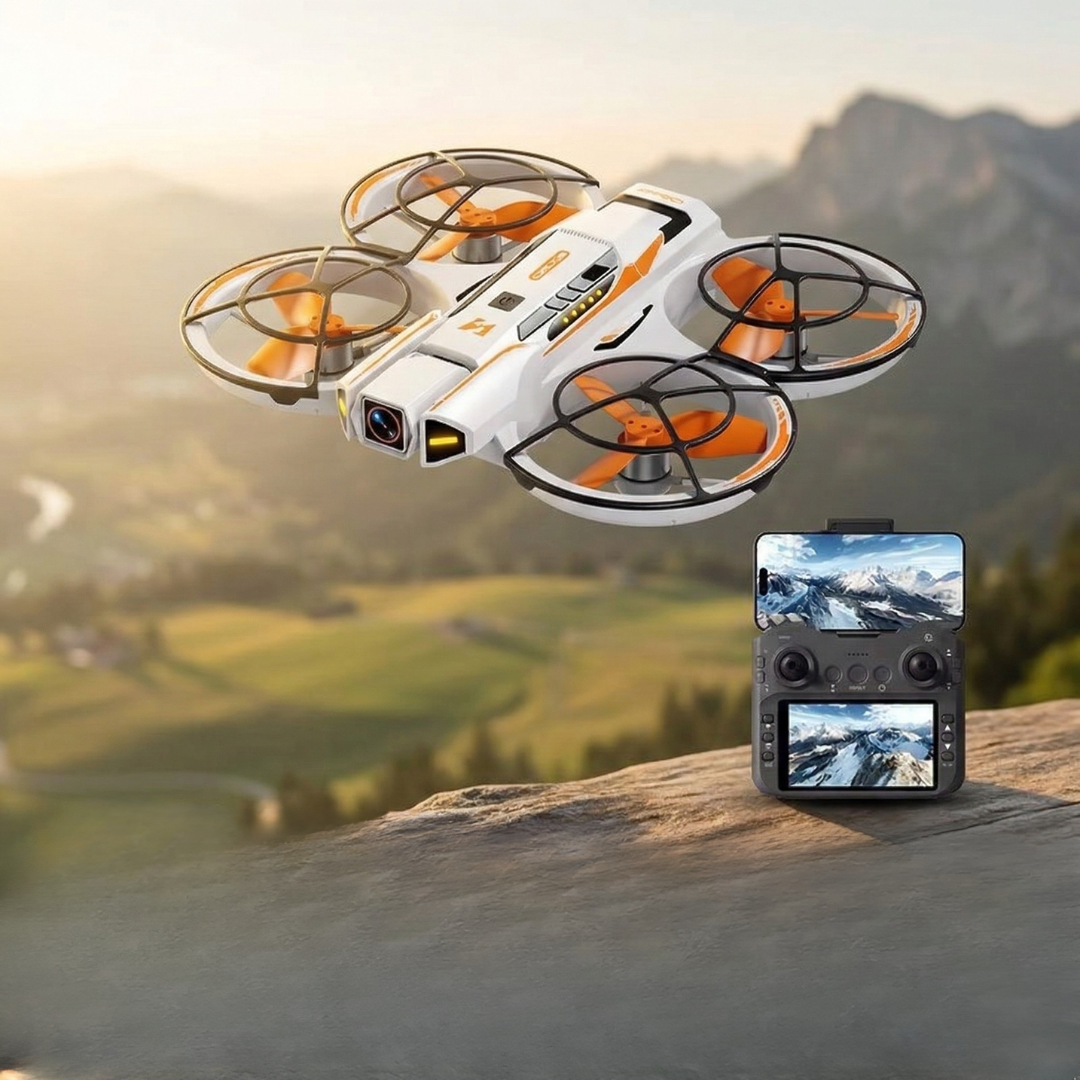 Kompakt drone med 8K-kamera og GPS til luftfotografering