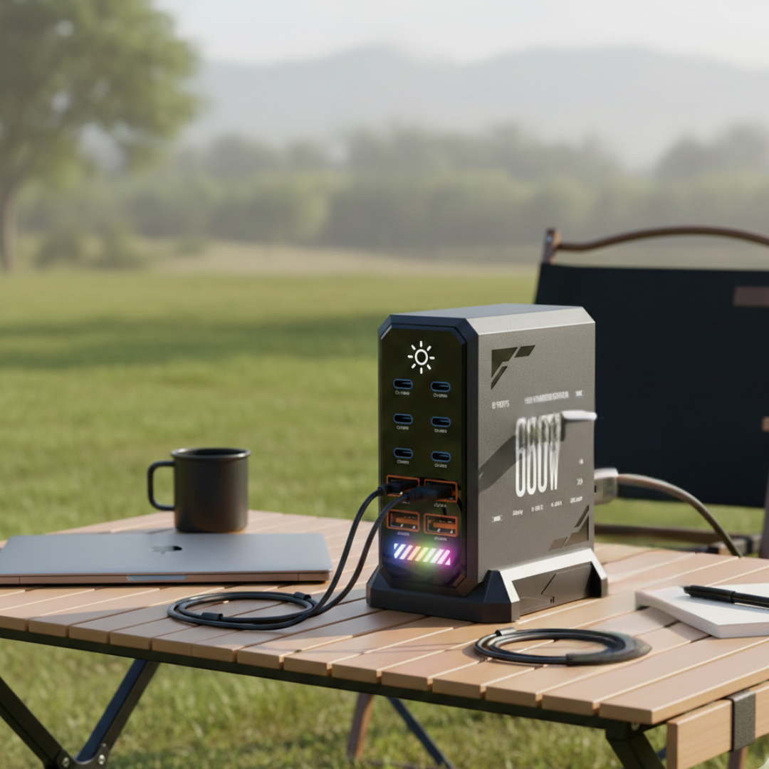 10-Port USB-C Charger Station For Fast Multi-Device Charging