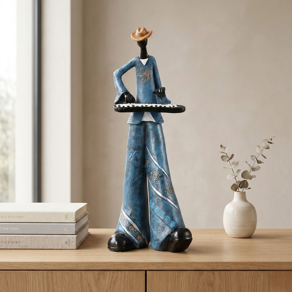 Jazz Musical Band Resin Figurine Elegant Art Sculpture For Music Lovers