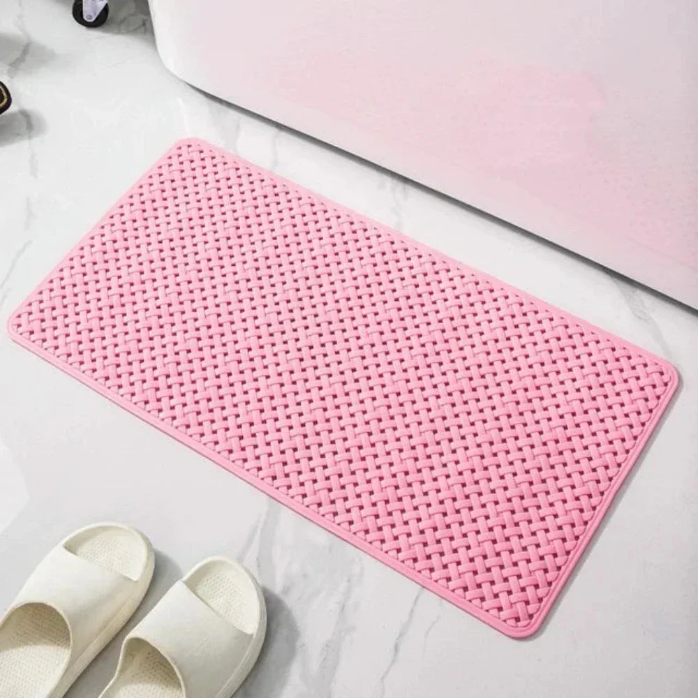 GripSafe Non-Slip Tub Mat With Suction Cups Quick Drying