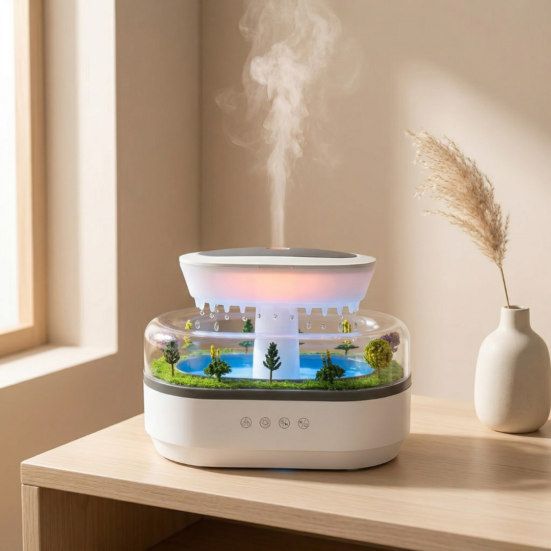 LED Aromatherapy Diffuser With Humidifier And Ambient Light