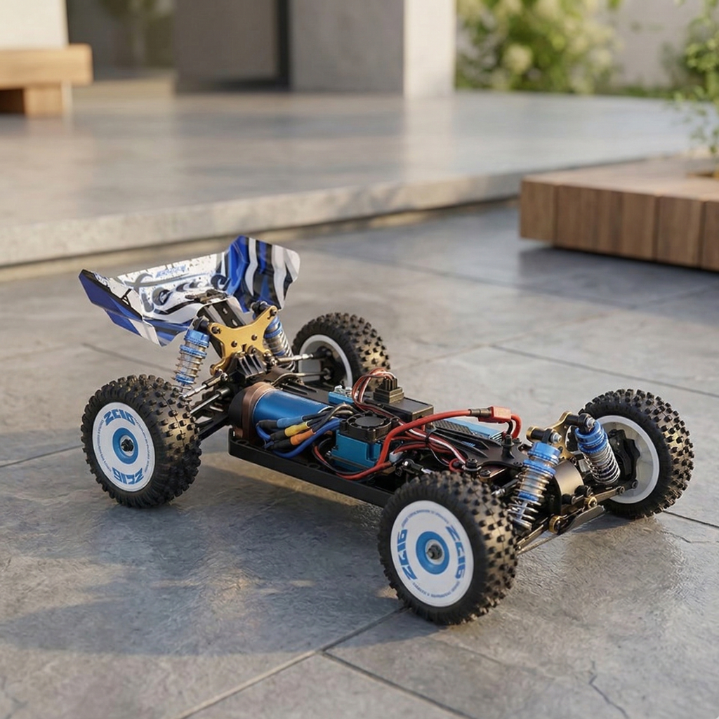 RC auto 1:12 bezkartáčové 4WD do terénu dosahující rychlosti 75 km/h