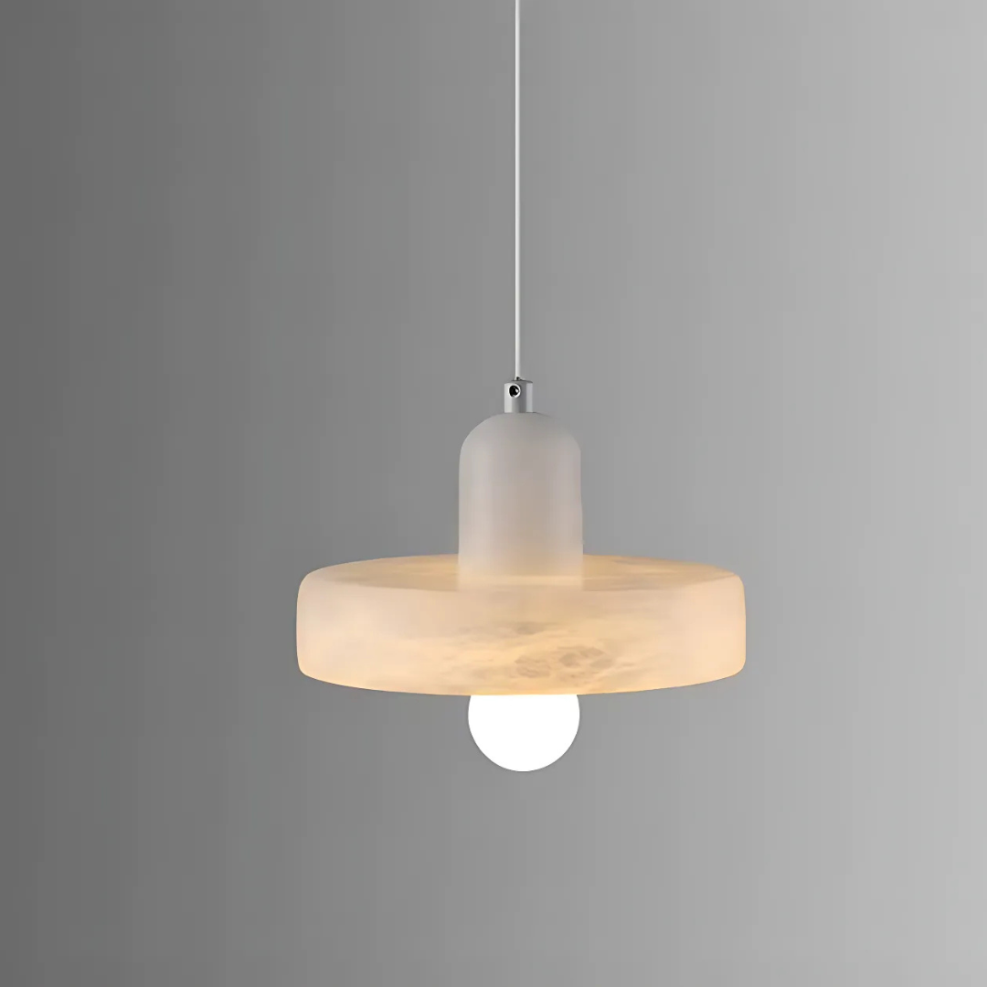 Vespera Suspension tricotée à la main en marbre LED E14 une lumière