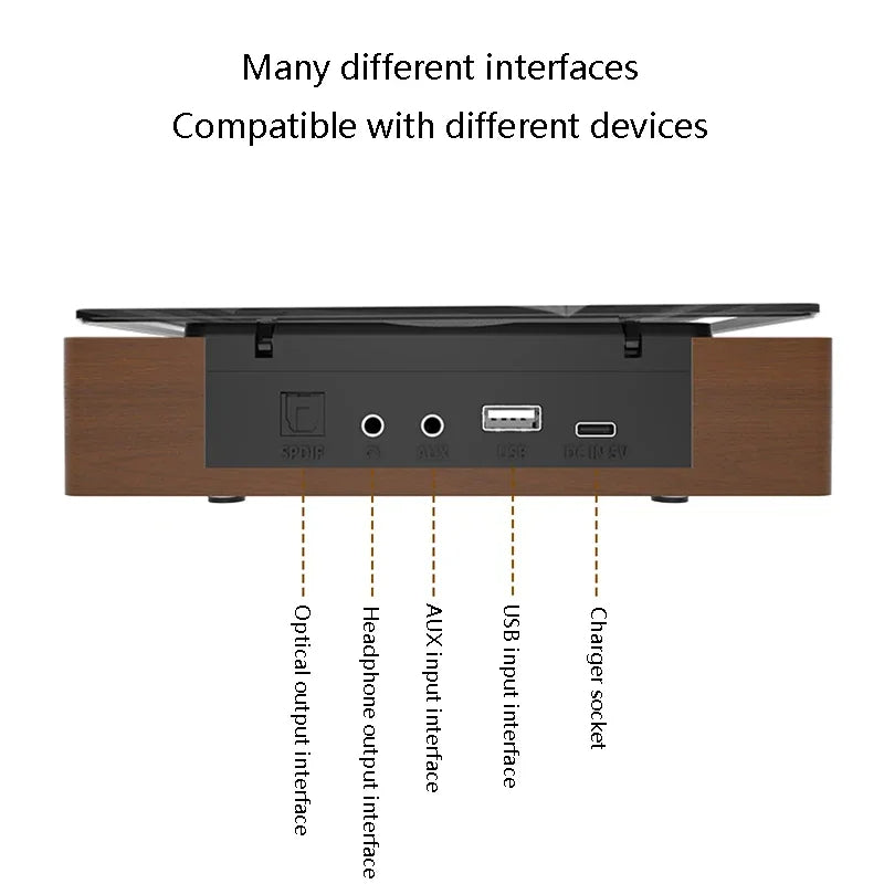 Retro Style Bluetooth CD Player With Type C Port Vintage Charm, Modern Functionality