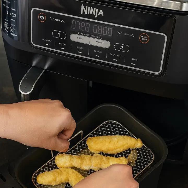 STACKCRISP Edelstahl-Luftfritteusen-Rack mit dreistufigem Design für gleichmäßiges Knusprigwerden