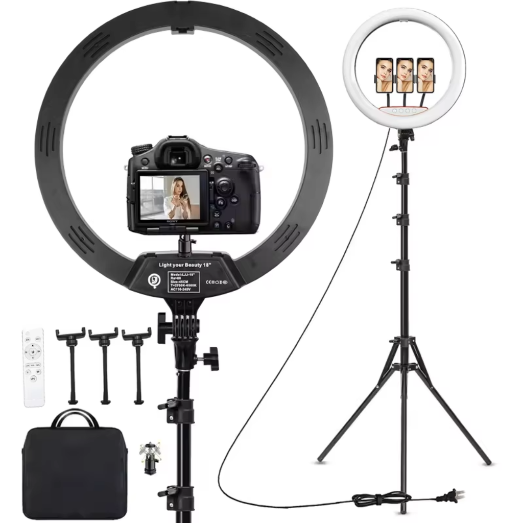 ProLite 18-Inch Circular LED Light With Tripod Stand