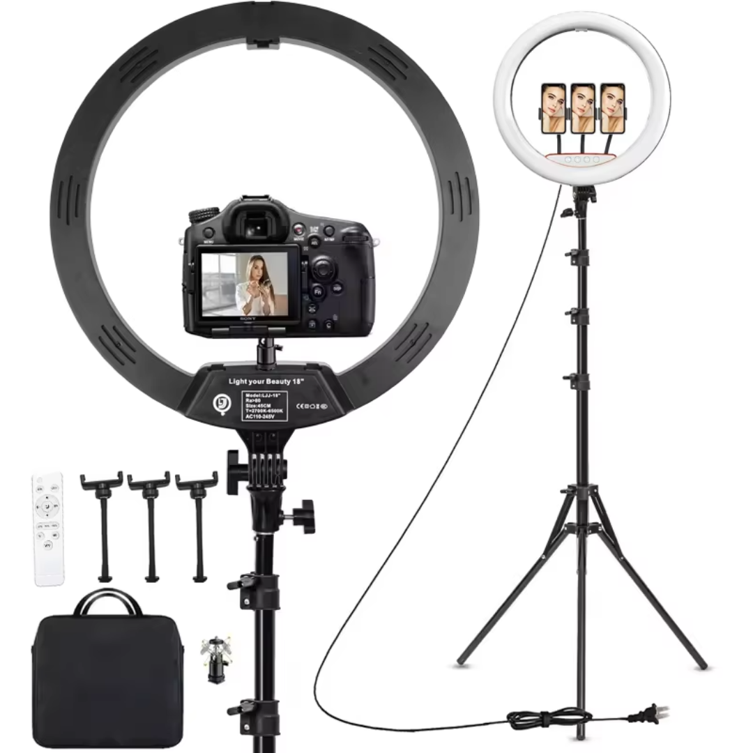 ProLite 18-Inch Circular LED Light With Tripod Stand
