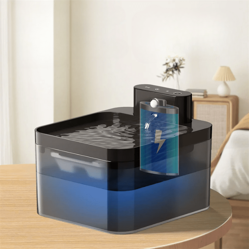 AquaPulse kattefontene med intelligent bevegelsessensor og vannfiltrering