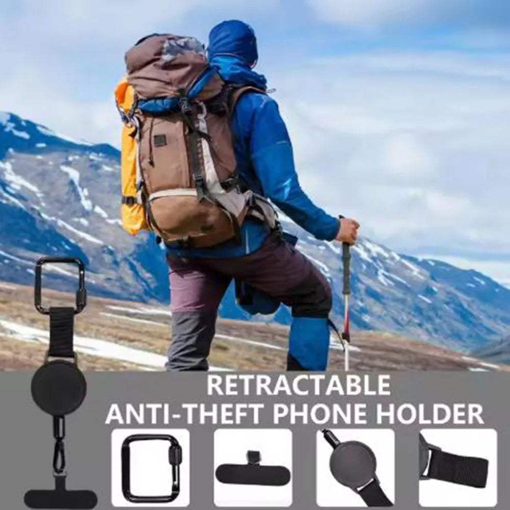 Çekilebilir Telefon Güvenlik Tutucu Anti Hırsızlık Kemer Klipsi ile