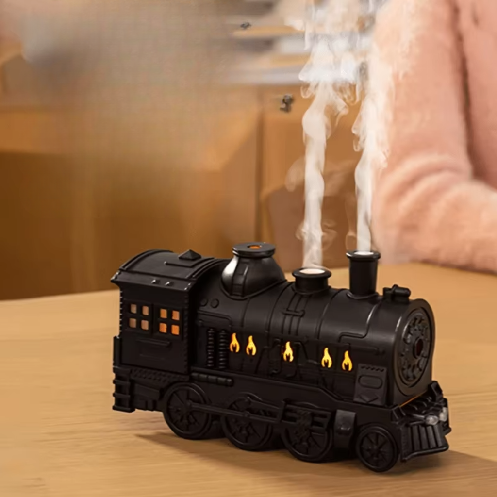 Train Shaped Humidifier With Dual Mist Outlets For Any Room