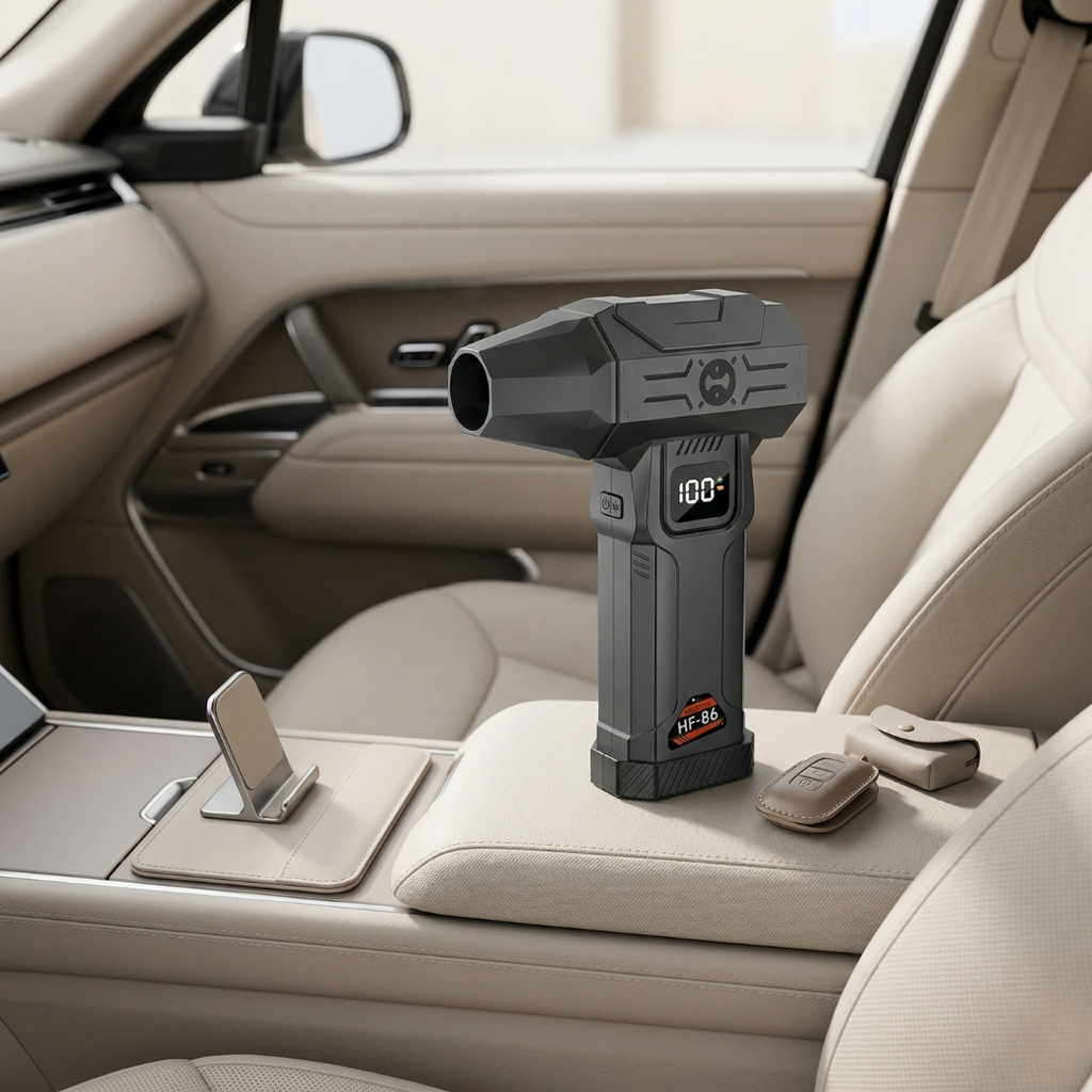 Turbo Air Portable Vacuum Cleaner For Cars And Interiors