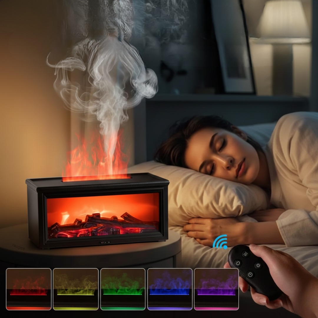 Flame Mist 2-In-1 Aroma Humidifier And Diffuser For Daily Home Use