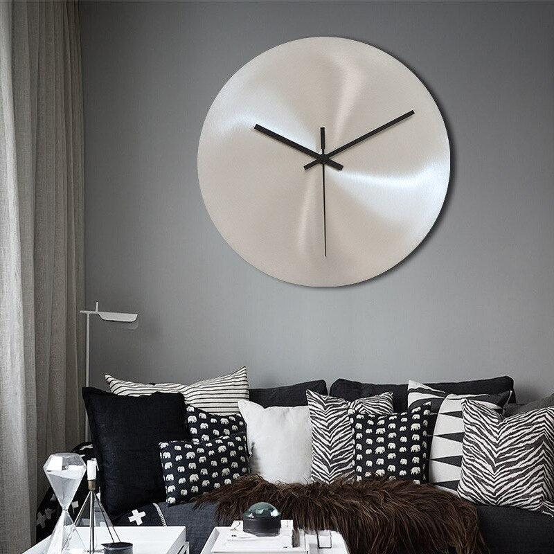Sleek Minimalist Wall Clock in Stainless Steel | Orntli