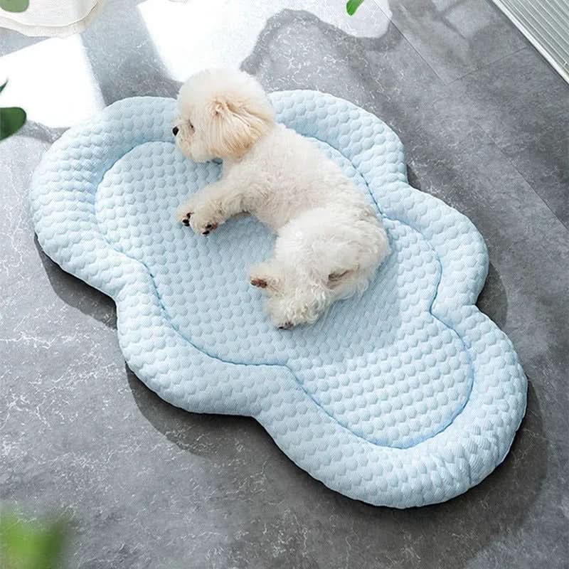 AeroNest Cooling Pet Mat Cloud Shape for Summer Comfort