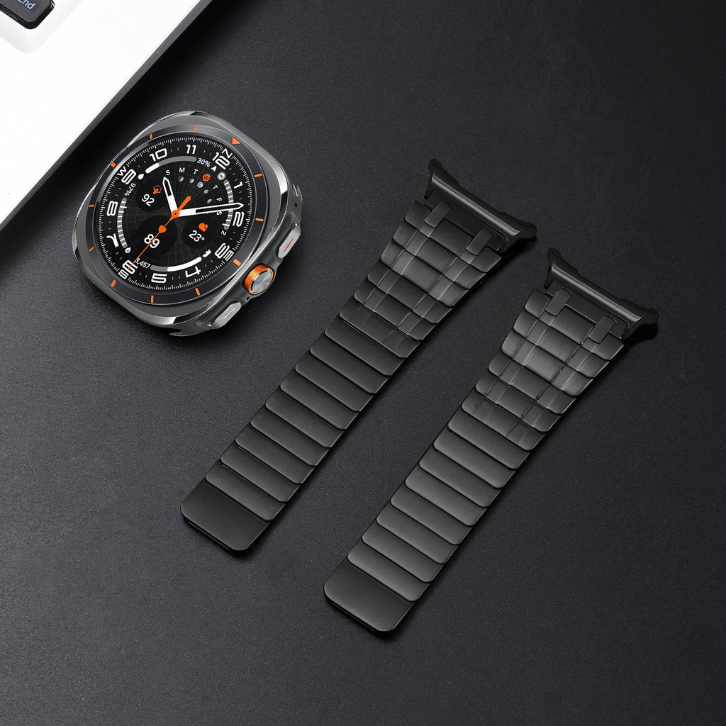 AP frostet rustfrit stål magnetisk rem til Samsung Watch 7 Ultra