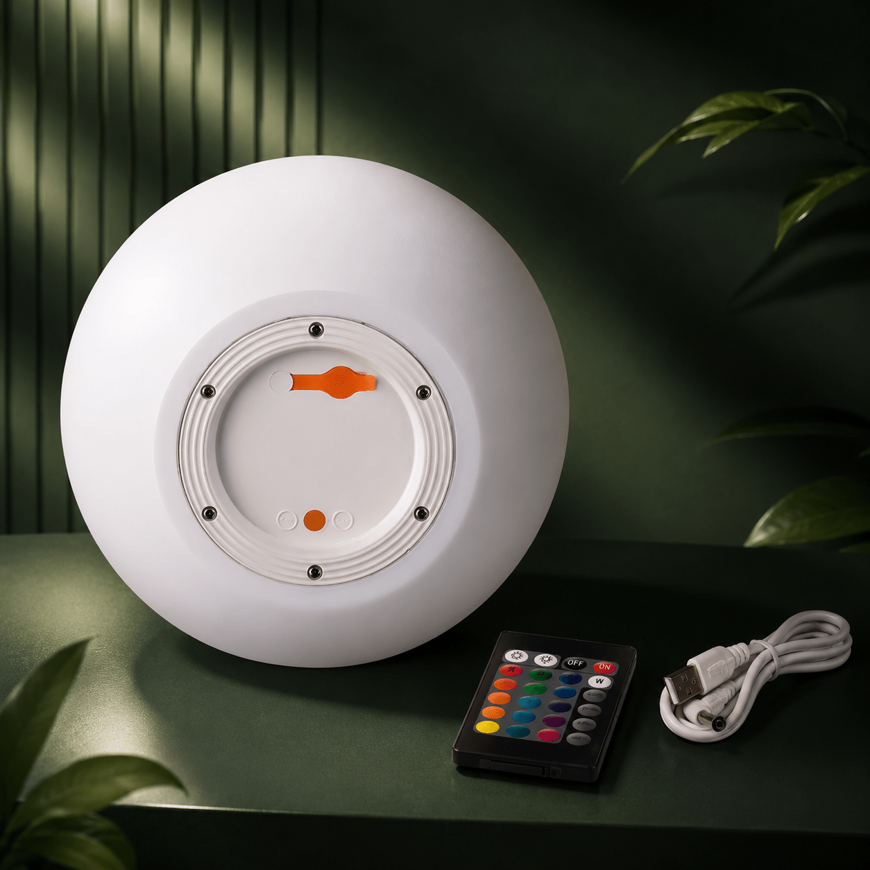 Compagnien Cordless LED Orb Table Lamp Indoor and Outdoor IP65 Waterproof