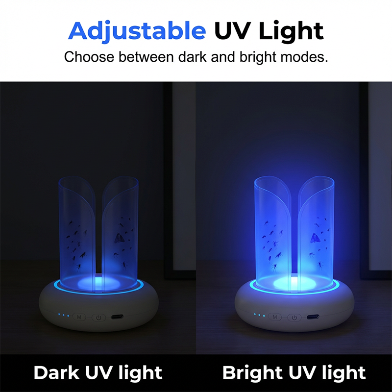 UV-ljus insektsfälla 360° mygg- och flugfångare för inomhus- och utomhusbruk