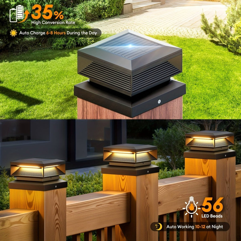 SHINEFLOW Solar Post Lights For Patios And Decks And Garden Paths