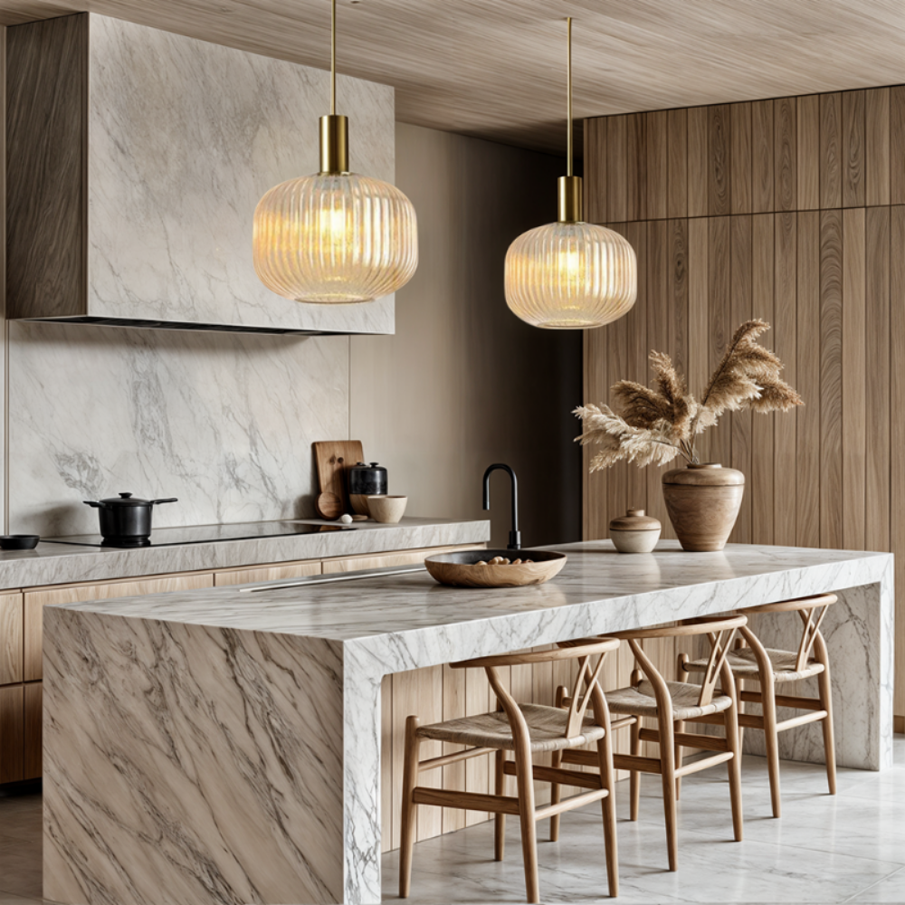 Rosalie riflet glasspendler Nordic Glow for kjøkken