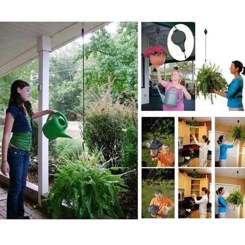 Système de Suspension EverRise pour Plantes et Nichoirs, Hauteur Réglable
