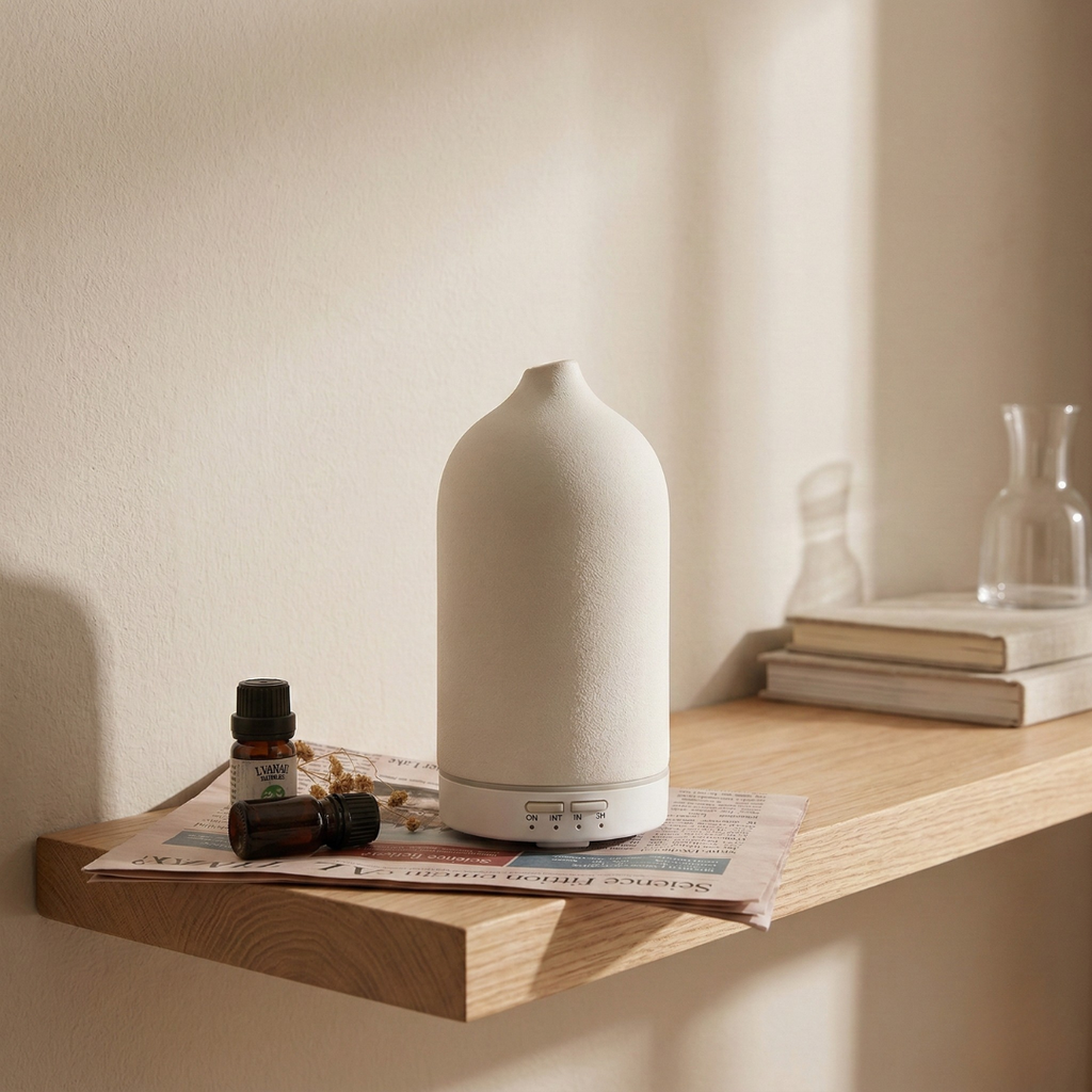 Dekorativ keramisk diffuser til aromatiske olier derhjemme