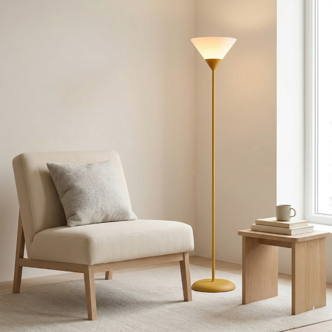 Lampadaire LED contemporain avec luminosité réglable