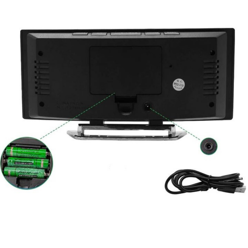 LumaSync LED Alarm Clock for Modern Nightstands Daily Use