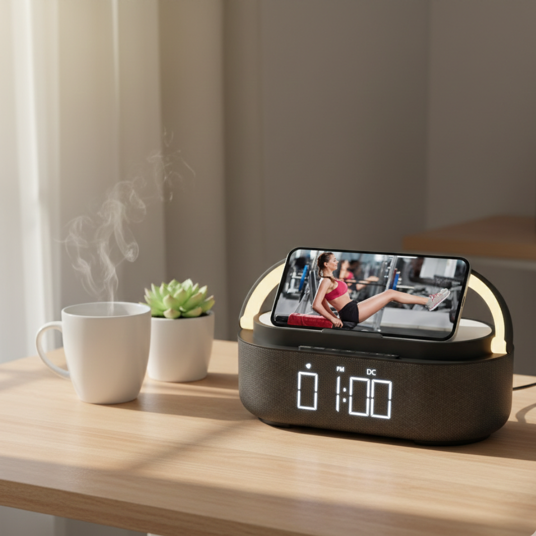 Tragbarer Bluetooth-Lautsprecher mit kabellosem Laden