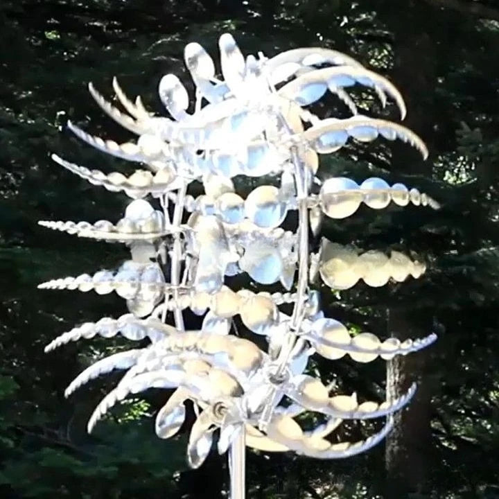 Neuer magischer Metall-Windmühlen- und kinetischer Windspinner mit Rostschutz