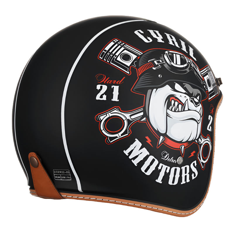 Retro JetLite Açık Yüz Kask KB2