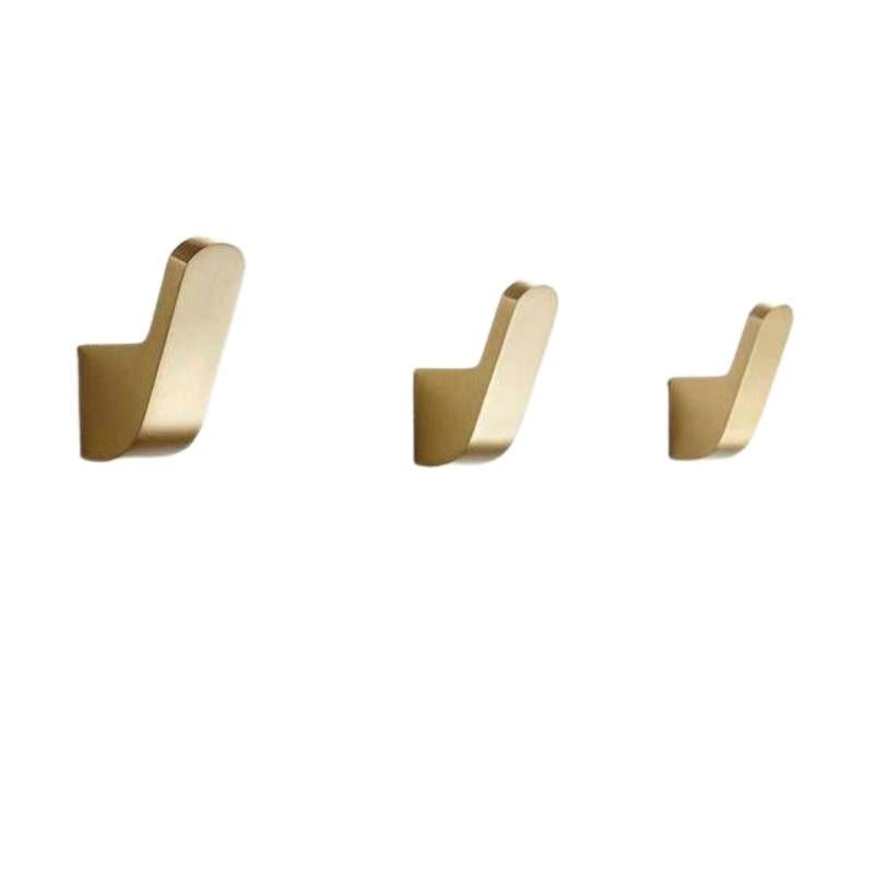 ELVANOR Modern Gold Brass Wall Hooks For Robes, Space-Saving And Elegant