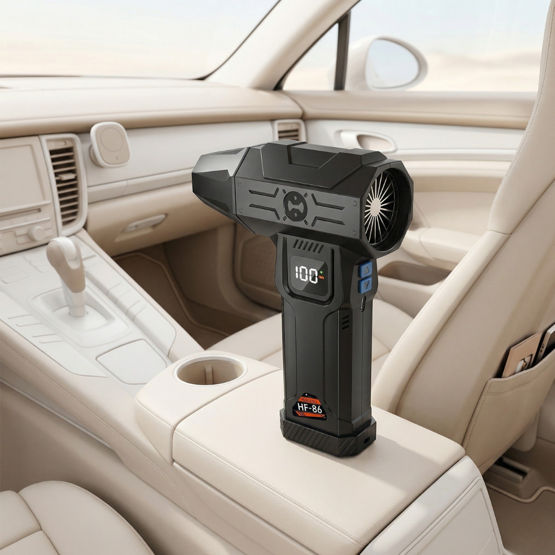 Turbo Air Portable Vacuum Cleaner For Cars And Interiors