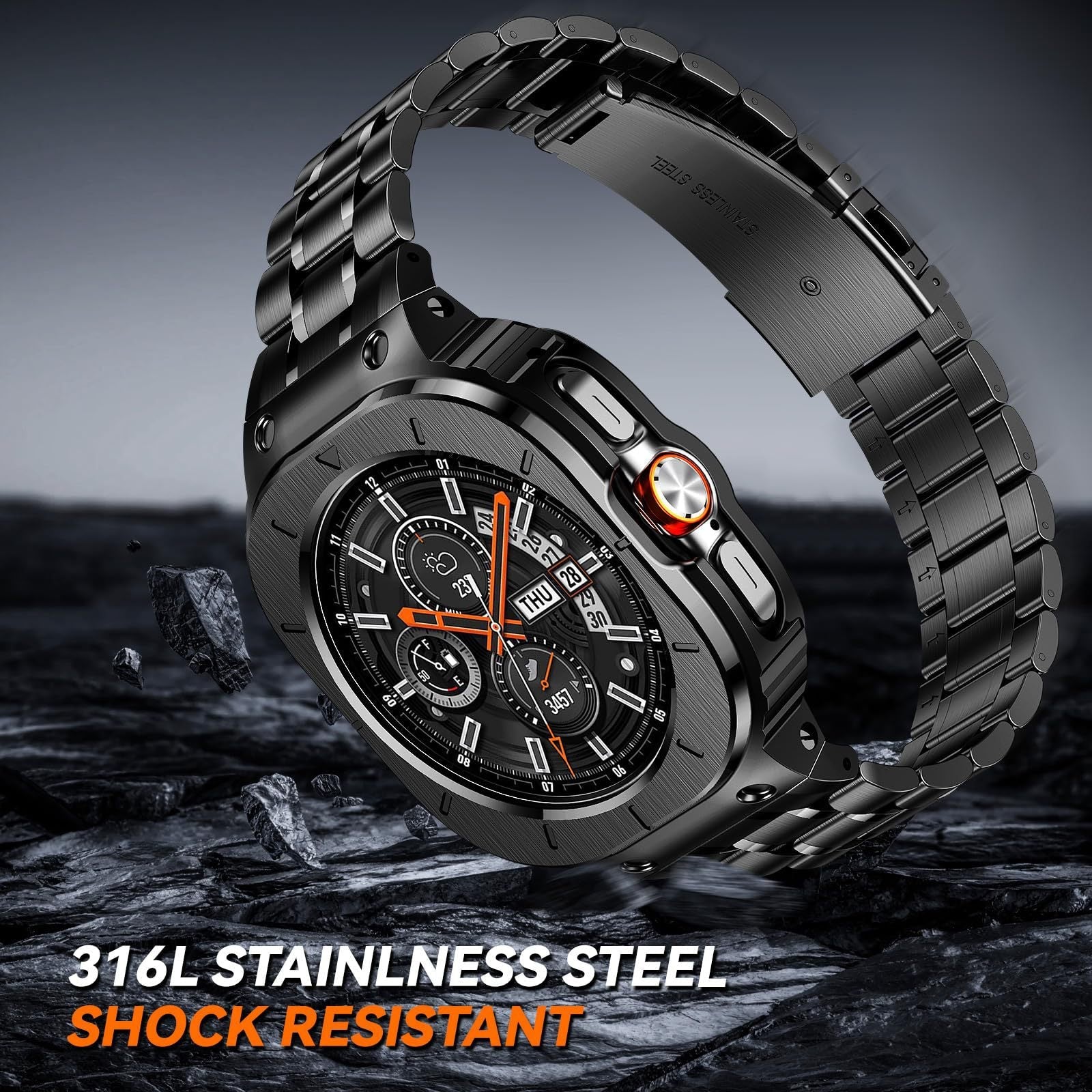 Robust beskyttelsesetui til Samsung Galaxy Watch Ultra 47mm