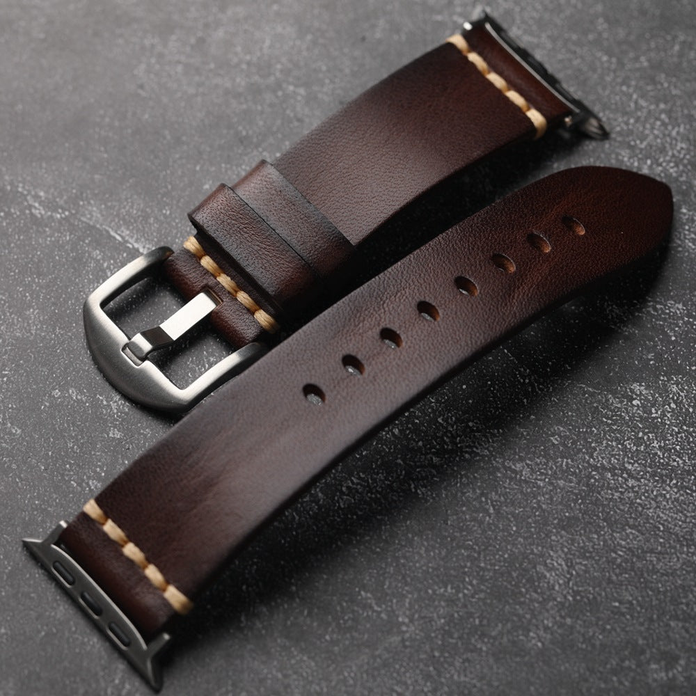 Rem i fuldkornslæder til Apple Watch