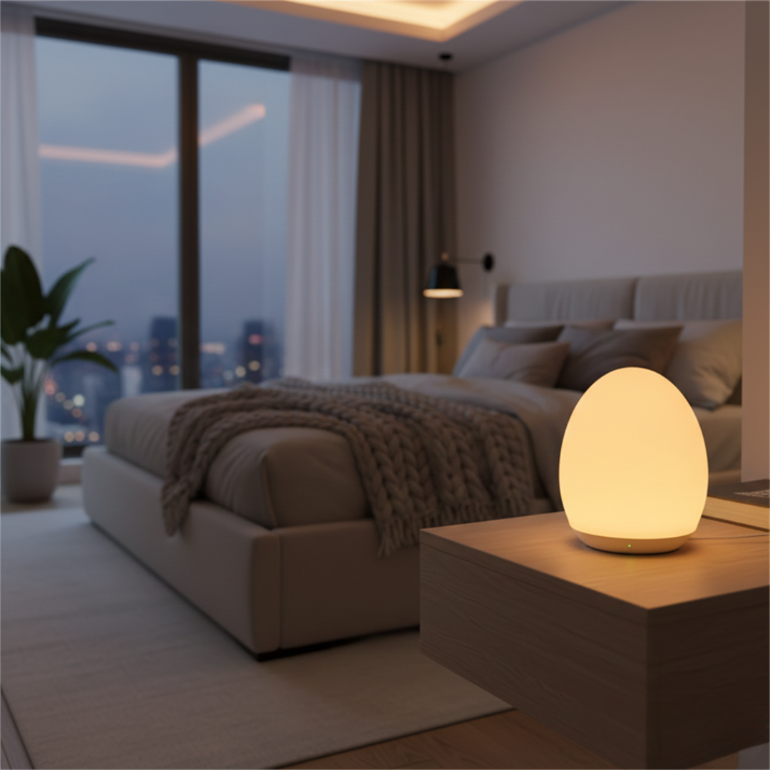 Lampada da comodino con LED ricaricabile per un uso facile
