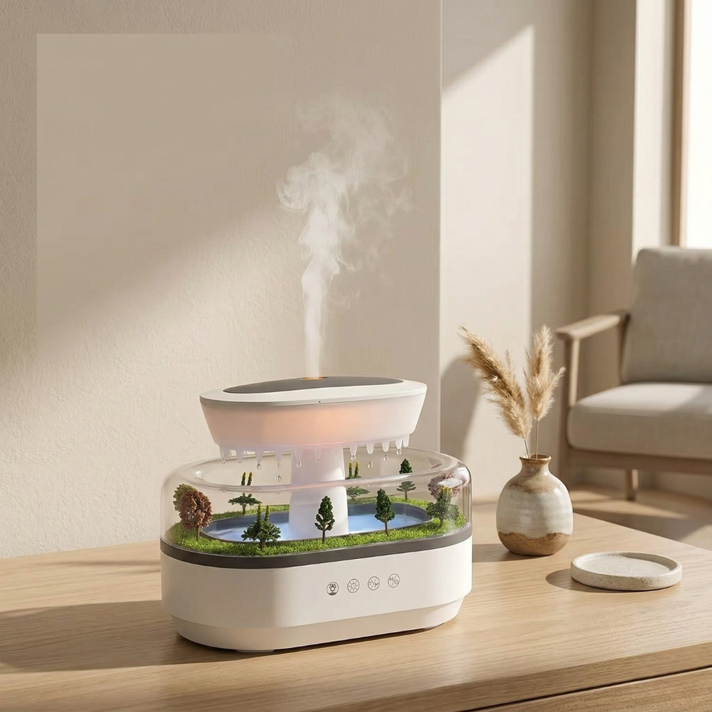 LED Aromatherapy Diffuser With Humidifier And Ambient Light