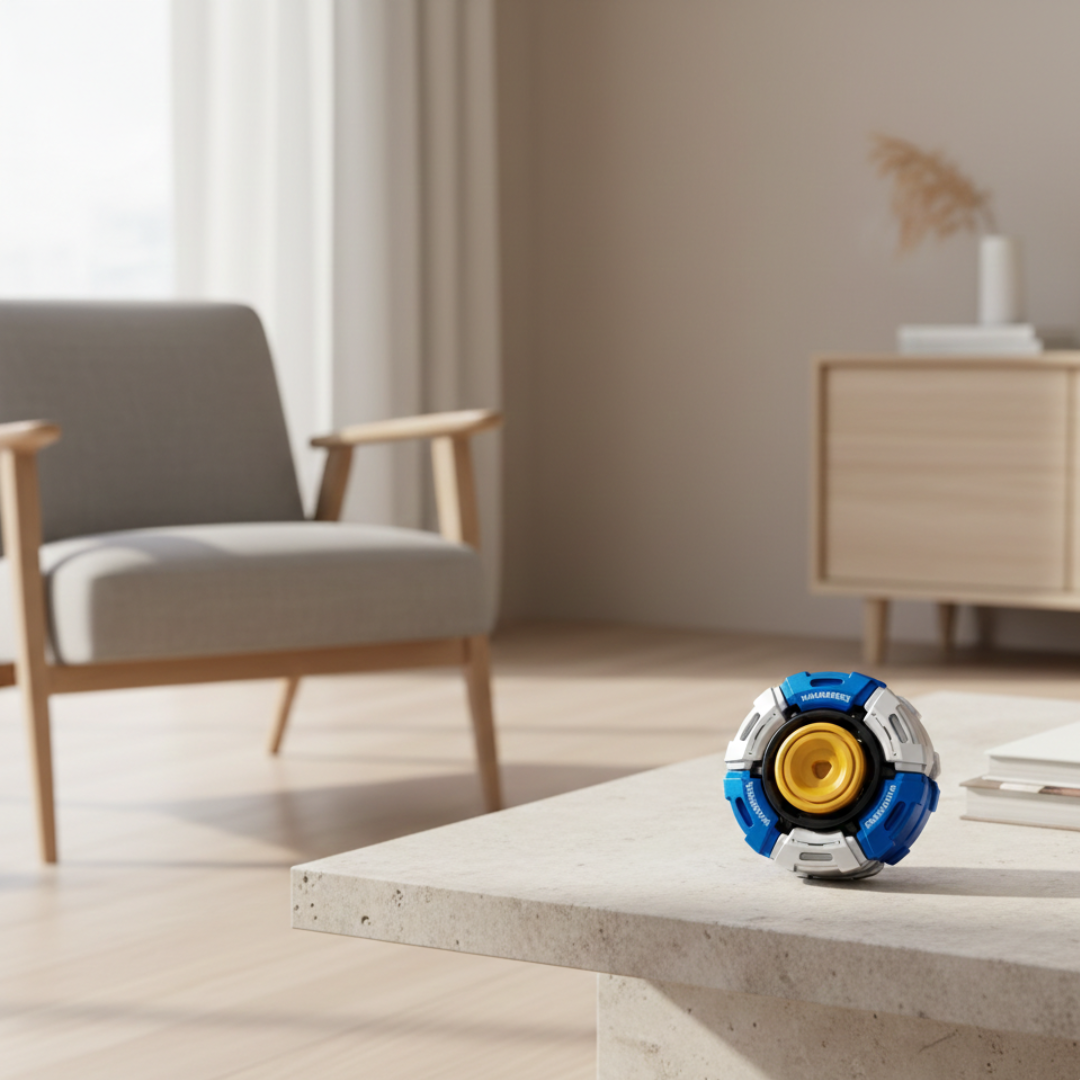 Spinner classico in metallo per il movimento nervoso Glow Metal Fidget Spinner