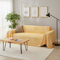Tribal Geometric Sofa Cover In Soft Pastel Tones For Cozy Home Decor