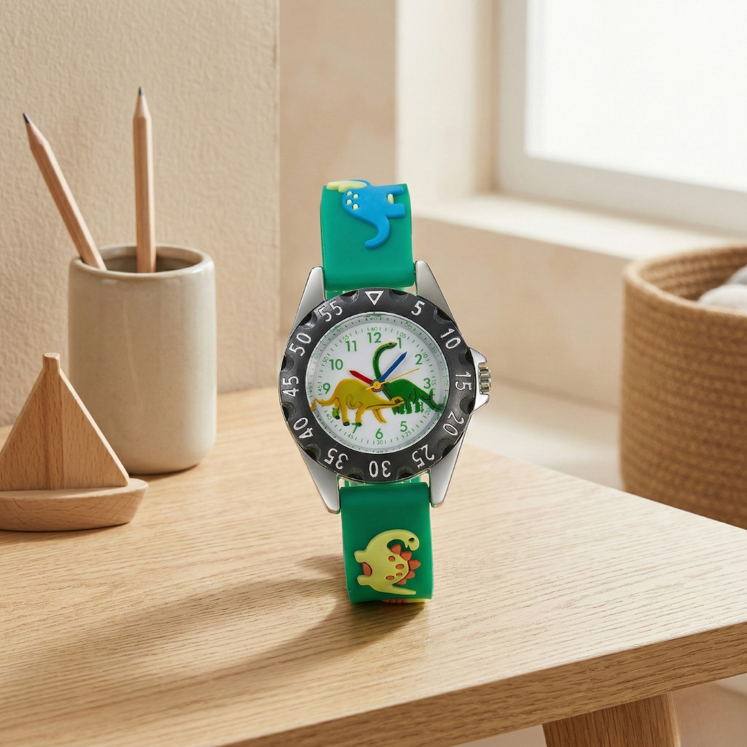 Kids Cartoon Dinosaur Wristwatch Quartz Watch For Kids