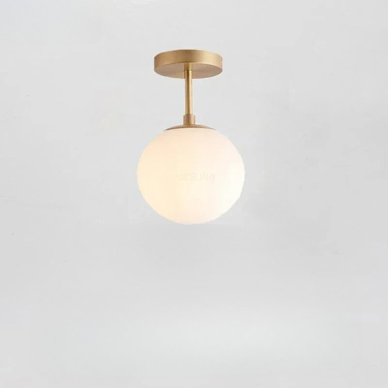 Nordic LED skleněné stropní svítidlo – elegantní bílá koule pro každý prostor