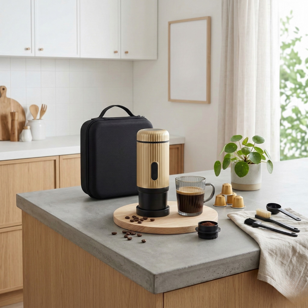 Portable Espresso Maker for Camping and Outdoor Trips