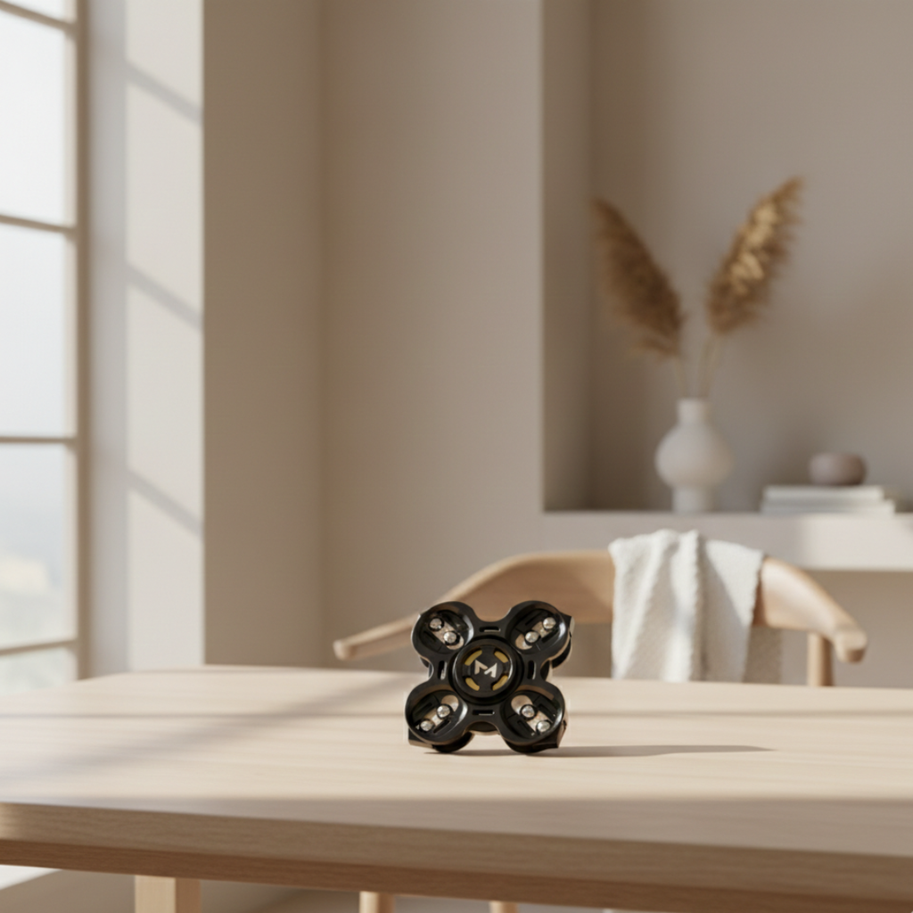 Fidget spinner z kovu pro uvolnění každodenního stresu